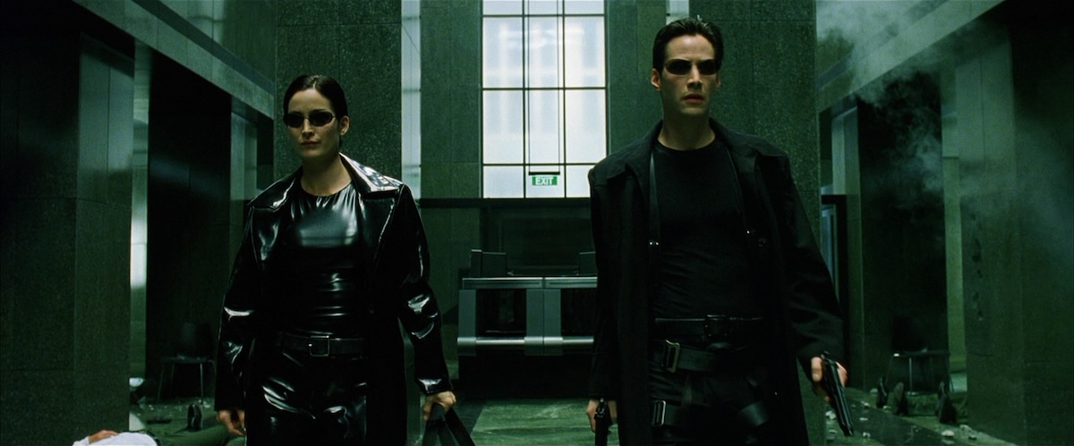 scene from the Matrix (1999) film 