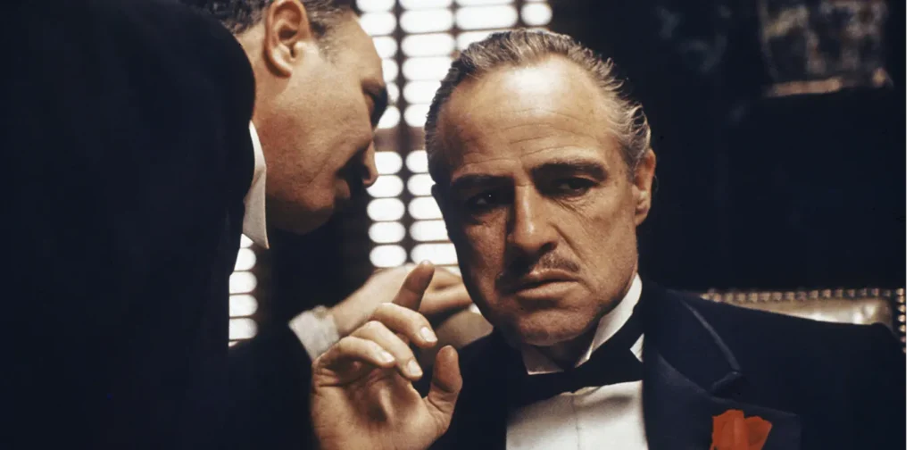 film still from The Godfather (1972), one of the best films about New York