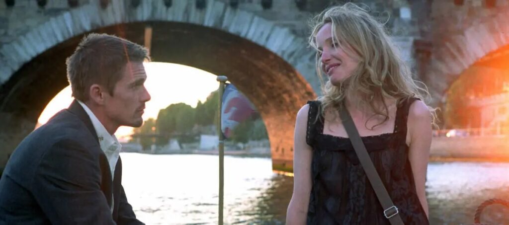 Ethan Hawke and Julie Deply in Before Sunset