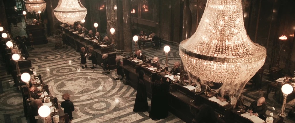 Movie still from Harry Potter showing Australia House, London