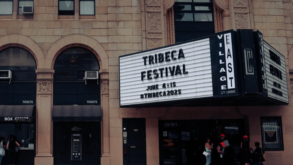 2025 Film festivals: image of a sign reading 'Tribeca Festival'