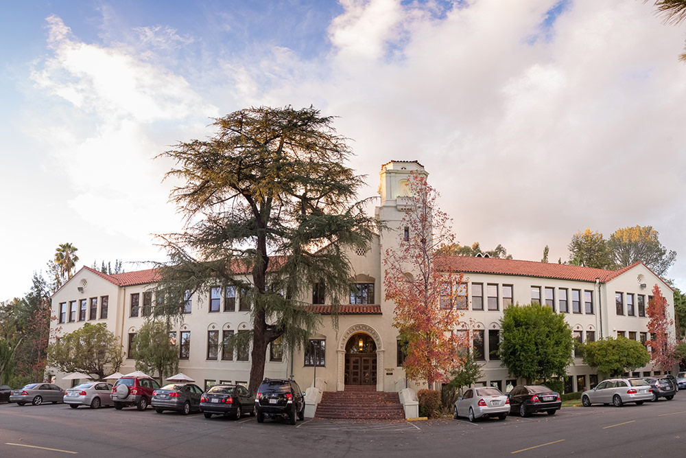 Exterior view of the AFI Conservatory building in LA