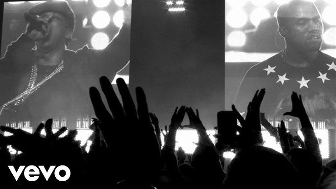 Live performance footage in music video for N**as in Paris