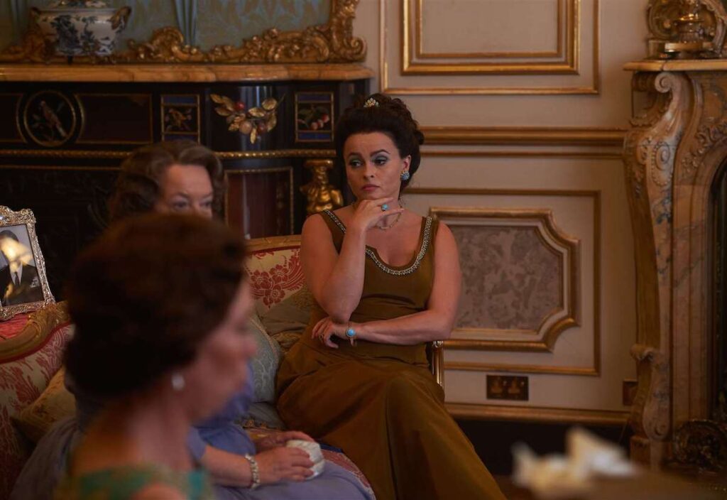 still from the Crown of Belvoir Castle replicating interior of Buckingham Palace