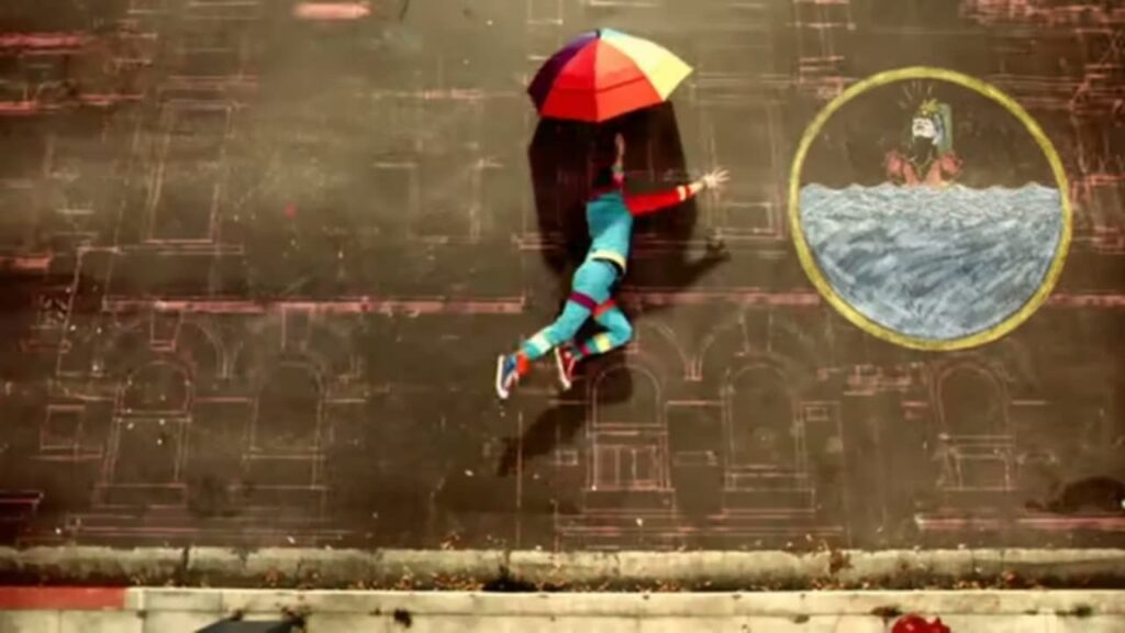 Use of stop motion in Coldplay's music video Strawberry Swing