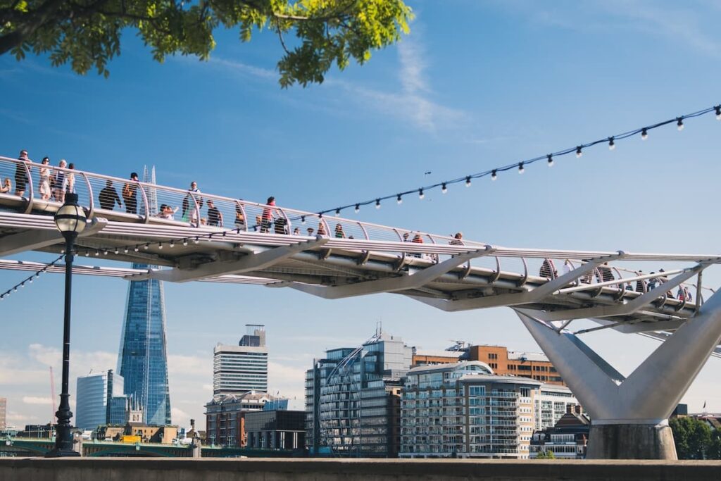Millennium Bridge, central London