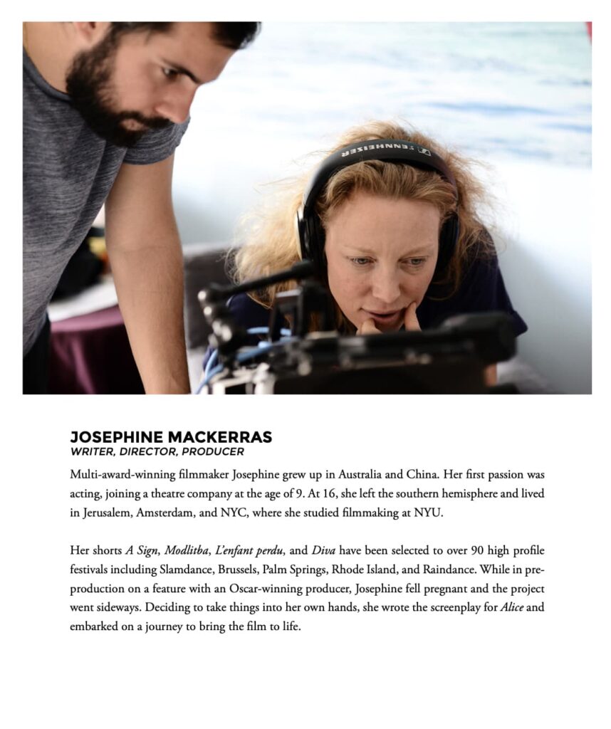 'Alice' film press kit